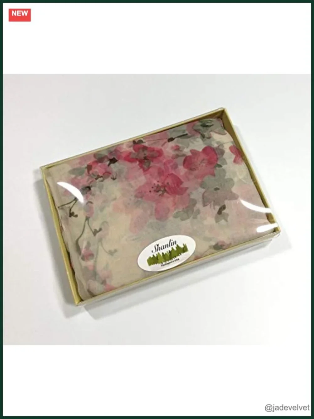 Super Large Silk Feel Floral Scarf Shawl Wrap